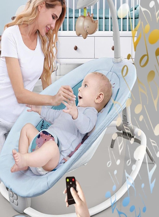 Jolfay Baby Vibrating Rocking Bouncer Chair Swing, Rocking Chair, Vibrating Rocking Chair Swing with Remote Control, Non-Slip, Portable Bouncer Rocker with 3 Speeds, Music Playback - Image 5